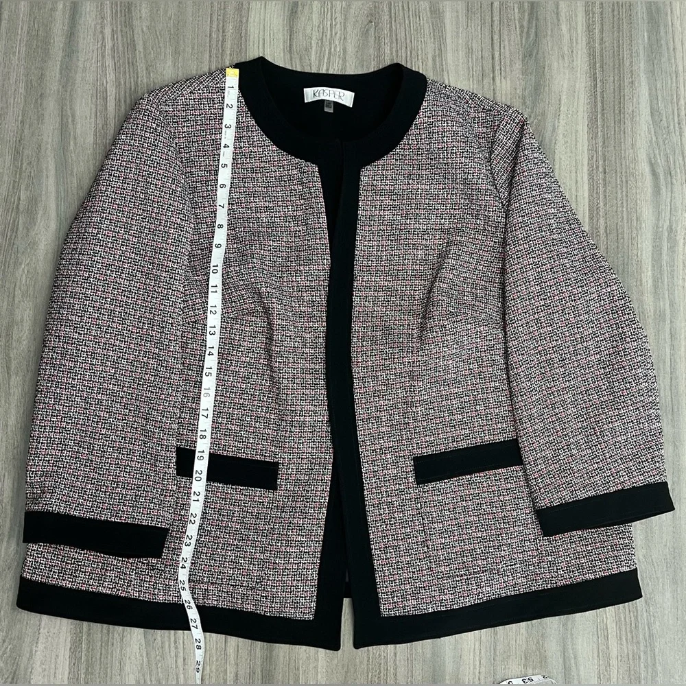 Kasper Women's Plus Size Framed Jacket - Picture 7 of 8